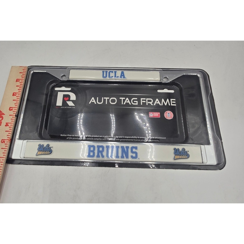 UCLA Bruins License Plate Frame Rico Industries Chrome Auto Tag NCAA